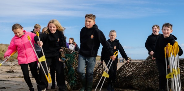 Children on the beach