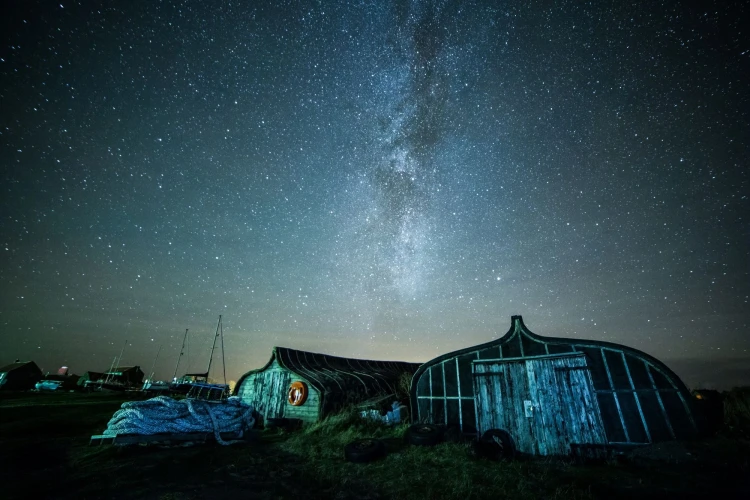 Dark skies over Holy Island