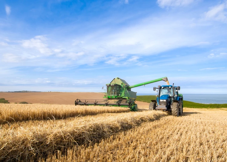 machine in a field